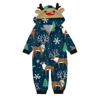 YoHome Božićni sa kapuljačnim skupovima Pajamas Elk Loungewear Outfits, Family Xmas PJS