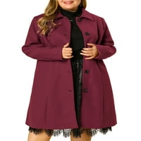 Agnes Orinda Juniors Plus Veličina prekrivač s jednim grudima od kaputa