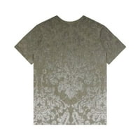 FOPP prodavač Ženska majica kratkih rukava ispisana V-izrez imitacija pamuka Top Grey XL