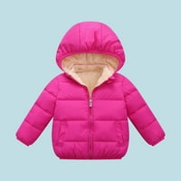 Lovebay 1-6T Dječji dječji dječaka Dječak Dječak Jakna Objavljene jakna Fleece obložen zimskim kaputom