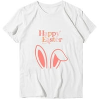 Žene Ležerne prilike Happy Uskrs tiskani majica s kratkim rukavima