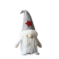 Dezsed božićne s kapuljače bez lica za lutke gnome Santa plišani lutka ukras za ukrase za ukrase multicolour