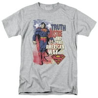 Supermen istina pravda zvanično licencirana odrasla majica