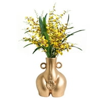 Btobackyard keramičke vaze cvjetni aranžmani Dekoracija Ženska ljudska tijela 14 * 11 * bijeli zlatni