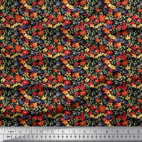 Soimoi Rayon Crepe tkanina odlazi i cvjetna umjetnička ispis tkanina od dvorišta široka