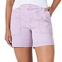 OcivieR ženski visoki struk komforan i minimalistički džep visoki elastični tjansi slim fit kratke hlače