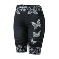 Joga hlače za žene casual trkački tajice cvjetni print tanki visoki struk rastezljive fitness hlače