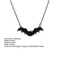 Ženska ogrlica od veštica Halloween Gothic Vintage Bat Choker Privjesak ogrlica