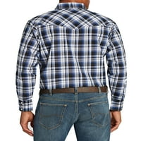 Ely Cattleman Muški dugi rukav plaid Western majica
