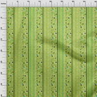 Onuone Georgette viskoza svijetlo zelene tkanine Trg i trokut Geometrijska šivaća tkanina od dvorišnog tiskanog diy odjeće šiva široko