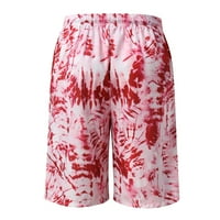 Mens Swim deblice Muške opruge Summer Leisure Party Party Beach Hawaii Print Laceup Shorts Board Shorts