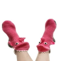 Amiliee smiješne životinjske čarape pletene krokodile čarape za žene dječje novitetne čarape za kukičare