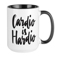 Cafepress - Cardio je Hardio - OZ keramička velika krigla