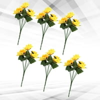 Umjetni suncokretci suncokret lažni svileni središnji cvetovi Realni aranžmani cvjetne postrojenja Vaze