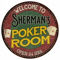 Shermanova poker soba 12 okrugli metalni znak kuhinjski bar zidni dekor 200120034441