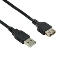 6ft A-muško za A-ženski USB2. Produžni kabel crni, pakovanje