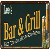Lee's Bar i roštilj Poklon znak Man Cave Decor Poklon 206180055023
