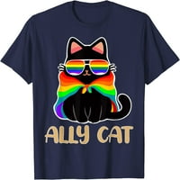 Drvo LGBT Cat Gay Pride LGBTQ Rainbow Flag Cool Sunčane naočale Majica