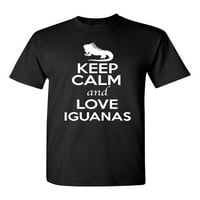 Budite mirni i ljubavni Iguanas Lizard životinja ljubavnika za odrasle majica Tee