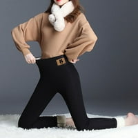 Lilgiuy Women Ispiši topla zima uska gusta velvet vunene kašmire hlače hlače hlače zimske odjeće za