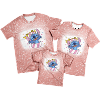 FNNYKO majica za djevojke dječake Lilo & Stitch tiskani Regularni fit casual kratkih rukava poliesterski