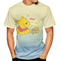 Muška ljetna Winnie The Pooh majice kratki rukav kratki rukav CATHER CALEST T-majice Basični vrhovi