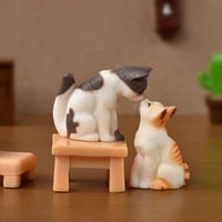 Wanwan Cat Ornament Liketing Image Izvrsna izrada Realistička mini mačka zanata Minijature Figurice