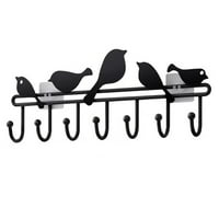 Metalni ptičji kaput stalak za zid montirani zasjenilac za vješalica za teške uvjete za odjeću za šešir