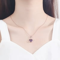 Ogrlica od srca Valentinova za srčana ogrlica za djevojku mama supruga, ogrlica od srca pokloni bakreni