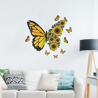 Uzorak leptir suncokret igraonica dnevni boravak Torch kućni zidni ukras zidne naljepnice