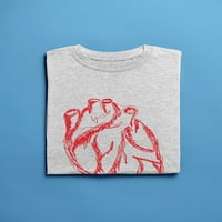 Majica u obliku crne majice za ljudsko srce - Mumbine, muški mali