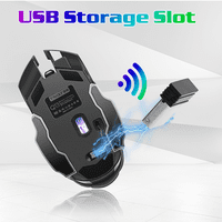 Punjivi bežični Bluetooth miše s više uređaja sa DPI opcijama, ergonomski optički prenosiv tihi miš