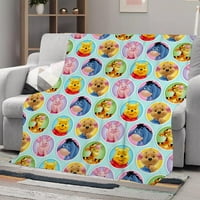 Winnie The Pooh bacaće pokrivač, tiskani pokrivač kauč kauč na razvlačenje za kampiranje za predškolsko