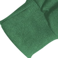 Šarene dukseve za žene crtani print pamučni ženski vrhovi pulover okruglih vrata zelena boja xxl