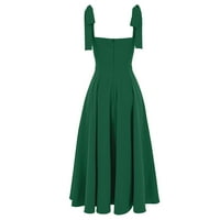 Clearsance Ljetne haljine za žene kratki rukav A-LINE Srednja duljina vruća prodaja Halter tiskana haljina