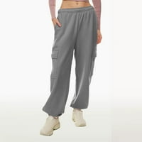 Deagia Comfy prilagođene hlače za žene pune dužine hlače Žene Ležerne pantalone Visoko struk s više