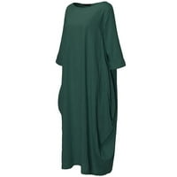 Rođendanske haljine za žene za žene ženske haljine o vratu zastojnu stranku midlength suknja, zelena
