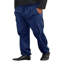 Paille muške hlače elastične struine pantalone za crtanje kafe casual solidne uredske ured mornarskog