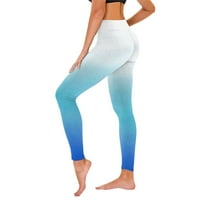 Clears tiskani ženski rastezljivi joga tajica fitness trčanje teretana Sportska dužina Aktivne hlače