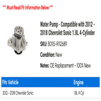 Vodena pumpa - kompatibilna sa - Chevy Sonic 1.8L 4-cilindrični 2017