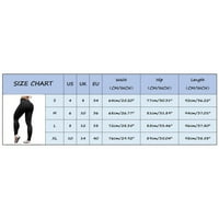 Širokoj lujcima za noge Žene Petite High Squik Fitness Sports Stretch Yoga sa džepovima hlače