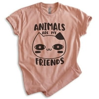 Životinje su moja košulja za prijatelje, unise ženska muska košulja, košulja životinja, pasa majica,