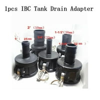 Fule Gallon IBC Tote adapter za odvod rezervoara za vodu 2 CAM Blokada za vrtove crijevo 3 4