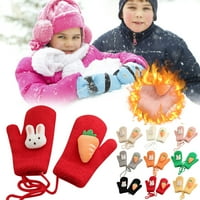 U zimski novi pleteni plišani zečji šargaretni rukavice za dječje rukavice s baršunaste hladne rukavice