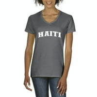 Normalno je dosadno - Ženska majica V-izrez kratki rukav, do žena Veličina 3XL - Haiti