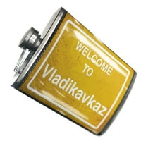 Flask žut cestovni znak Dobrodošli u Vladikavkaz