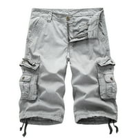 Teretne kratke hlače za muškarce plus veličine Solidne hlače sa patentnim zatvaračima sa patentnim zatvaračima,