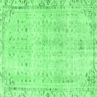 Ahgly Company Zatvoreni pravokutnik Perzijski Emerald Green Tradicionalni predio, 2 '3'