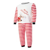Gwiyeopda Božić Porodica Podudaranje pidžama setovi Xmas Elk Pismo noćni odjeća za spavanje Loungewear