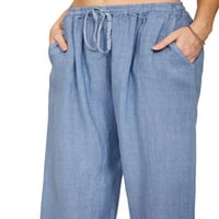 Avamo Women Plus size Lounge Hlače Activewear Elastic High Squaik Pajama PJ znojne hlače Ležerne prilike